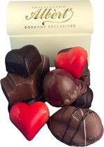 Chocolade - Bonbons - 325 gram - Lint met tekst "Je bent een Topper" - In cadeauverpakking met gekleurd lint