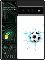 Pixel 6 Pro Hardcase hoesje Soccer Ball - Designed by Cazy