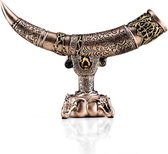 BaykaDecor - Uniek Beeld De Hoorn Des Overvloeds - Geluksbrenger - Woondecoratie Horn of Plenty - Slaapkamer Decor - Brons - 33 cm