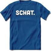 Schat - Valentijn T-Shirt | Grappig Valentijnsdag Cadeautje voor Hem en Haar | Dames - Heren - Unisex | Kleding Cadeau | - Donker Blauw - XXL