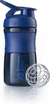 BlenderBottle SportMixer Tritan Grip - Shaker / bouteille de protéines - 590ml - Marine