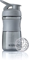 BlenderBottle SportMixer Tritan Grip - Shaker / bouteille de protéines - 590ml - Gris galet