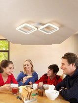 UnicLamps LED - 2 Hoofden Plafondlamp - Met Afstandsbediening - Smart lamp - Dimbaar Met App - Woonkamerlamp - Moderne lamp - Plafoniere
