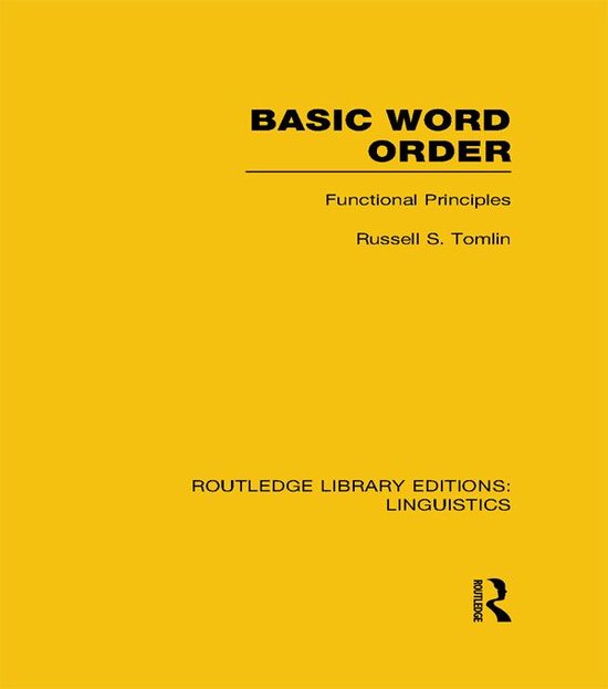 Basic Word Order - cover