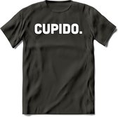 Cupido - Valentijn T-Shirt | Grappig Valentijnsdag Cadeautje voor Hem en Haar | Dames - Heren - Unisex | Kleding Cadeau | - Donker Grijs - XL