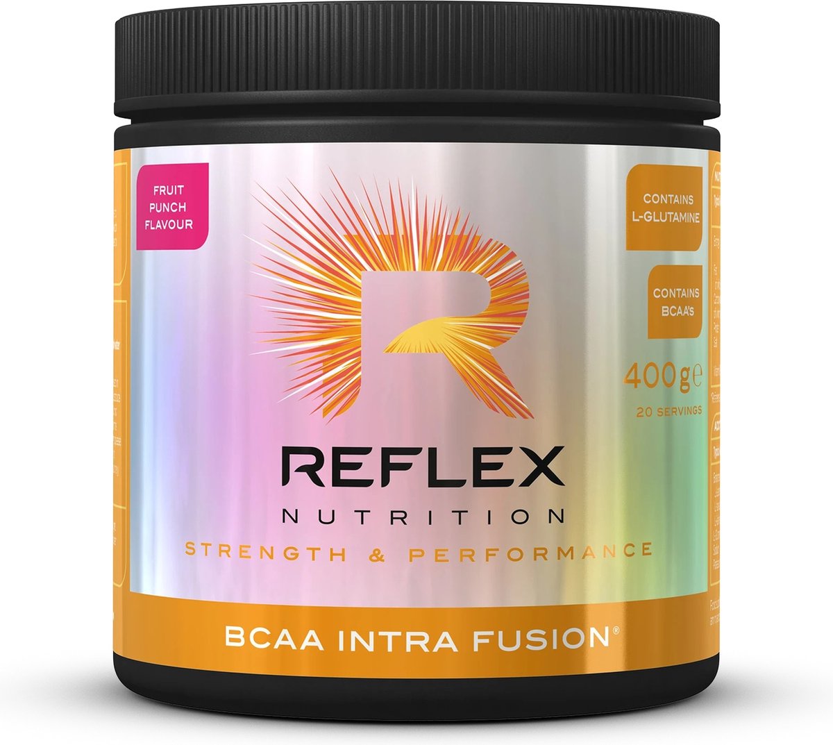 Goedkoopste Reflex Nutrition BCAA Intra Fusion (400g) Fruit Punch - Aminozuren - BCAA