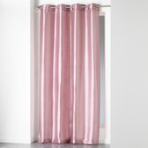 Douceur d'interieur gordijn , 140 x 240 cm. glanzend roze .ringen.