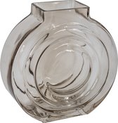 Glazen vaas zalm - Kolony - glazen decoratie - 20x7,5x20cm