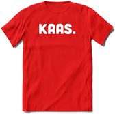Kaas - Snack T-Shirt | Grappig Verjaardag Kleding Cadeau | Eten En Snoep Shirt | Dames - Heren - Unisex Tshirt | - Rood - S
