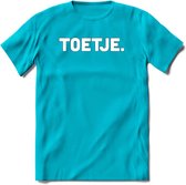 Toetje - Snack T-Shirt | Grappig Verjaardag Kleding Cadeau | Eten En Snoep Shirt | Dames - Heren - Unisex Tshirt | - Blauw - XXL