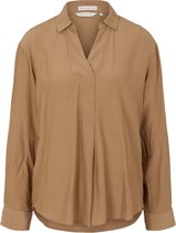 TOM TAILOR blouse solid with collar Dames Overhemd - Maat 38