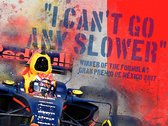 Max, tweevoudig wereldkampioen Formule 1 Schilderij - Mexico - Canvas met baklijst - 86x66 cm - Incl. ophangset