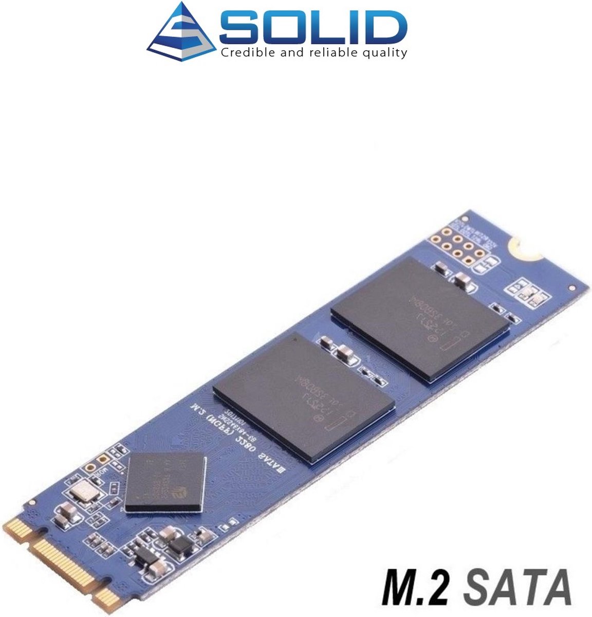SOLID - 256.GB M.2 SATA SSD - 2280 formaat - Max 560MB/s - SSD0256S01