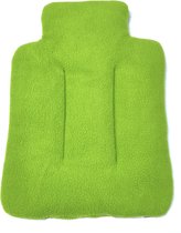 KRUIKVORMIG WARMTEKUSSEN - GEVULD MET KERAMISCHE KORRELS - 2 uur warmte !! - afmeting: 26 x 16 x 2.5 cm. Groen