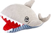 Duvo+ pluche walvis jaw s - 22x7x7cm grijs