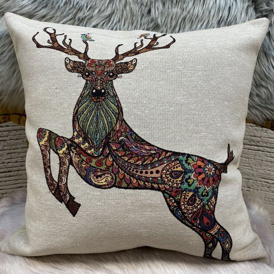 Coussin koho Picasso Animal Power 45x45 - Moderne - Salon - Salon - Chambre - Salle à manger - Sierkussen - Housse de coussin - Motif Chat