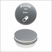 Pillen Blikje Met Naam Gravering - Joost