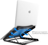 BONTEC Multi-functie Verstelbare Ergonomische Laptop Stand Opvouwbare Draagbare Desktop Computer Houder Koeling Koeler Geventileerde Notebook Riser voor iM(ac)/Laptop/Notebook Computer/Tablet