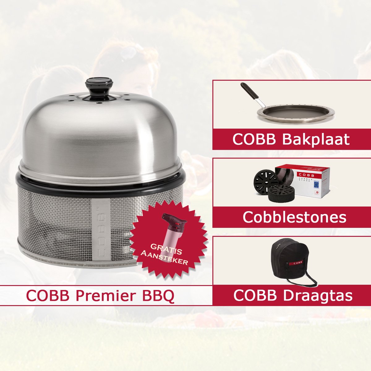 Cobb Premier Combi Deal - Bakplaat + Cobblestones | bol.com
