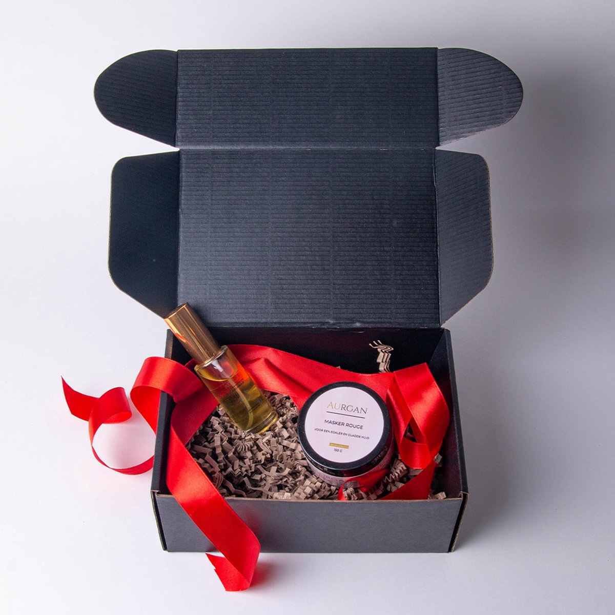 Red Clay Mask Care Box – Rode kleimasker 150g & Arganolie 30ml – Geschenkset – Verjaardag – Cadeau tip – Vrouw – Moederdag pakket