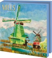 Bekking & Blitz - Pochette de cartes de vœux - Set de cartes de vœux - Cartes d'art - Cartes de musée - 10 pièces - Y compris les enveloppes - Moulins - Moulins - Boum berbère