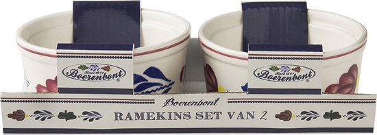 Boerenbont set van 2 ramekins ø9,5cm