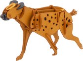 3D Paper Model: HYENA 10,5xX6,5xX3,5cm, in zakje 10,5×21×0,5cm