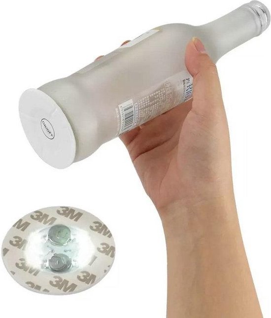 Autocollant de bouteille à LED et sous-verre lumineux