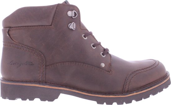 Livingstone New York - 48951-1502 - Veterschoen - Bruin - Waxed Nubuck - Wijdtemaat I / 9 - Schoenmaat 39 / UK 6