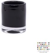 Design Cilinder SMALL - Fidrio BLACK - glas, mondgeblazen