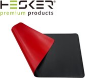 Hesker Muismat XXL 80x40 cm | Gaming Mousepad | Rood/Zwart | Met opbergriem