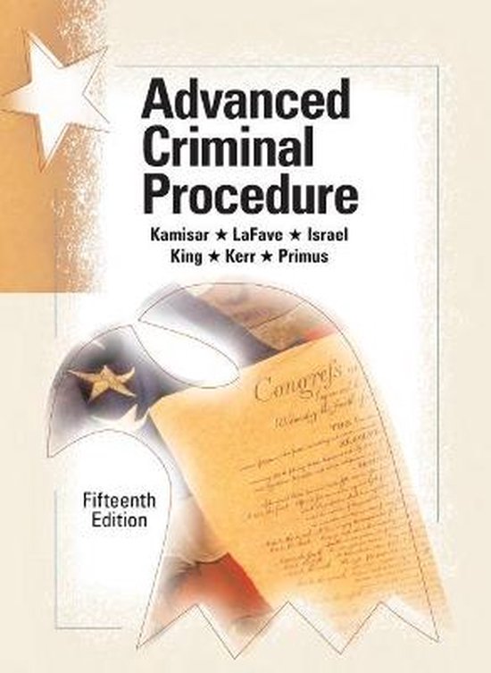 American Casebook Series (Multimedia)- Advanced Criminal Pro ... - cover