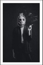 Walljar - Cigarettes And Sunglasses - Muurdecoratie - Poster met lijst