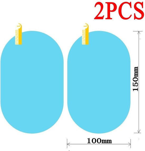 Anti regen sticker Autospiegel – 2 Stuk