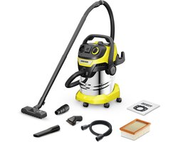 Kärcher WD 5 P S V-25/5/22 Workshop Nat-en Droogzuiger - 1100 W - 25 liter - Geïntegreerd stopcontact - RVS container - Speciale accessoires - Vlakfilter
