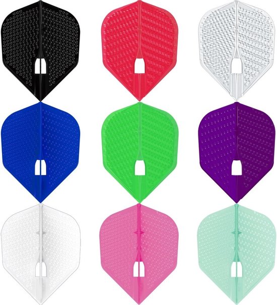 L Style Champagne Dart Flights Shape Dimple Zwart van L-Style — afbeelding 4