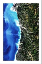 Walljar - Redwood National Park - Muurdecoratie - Poster met lijst