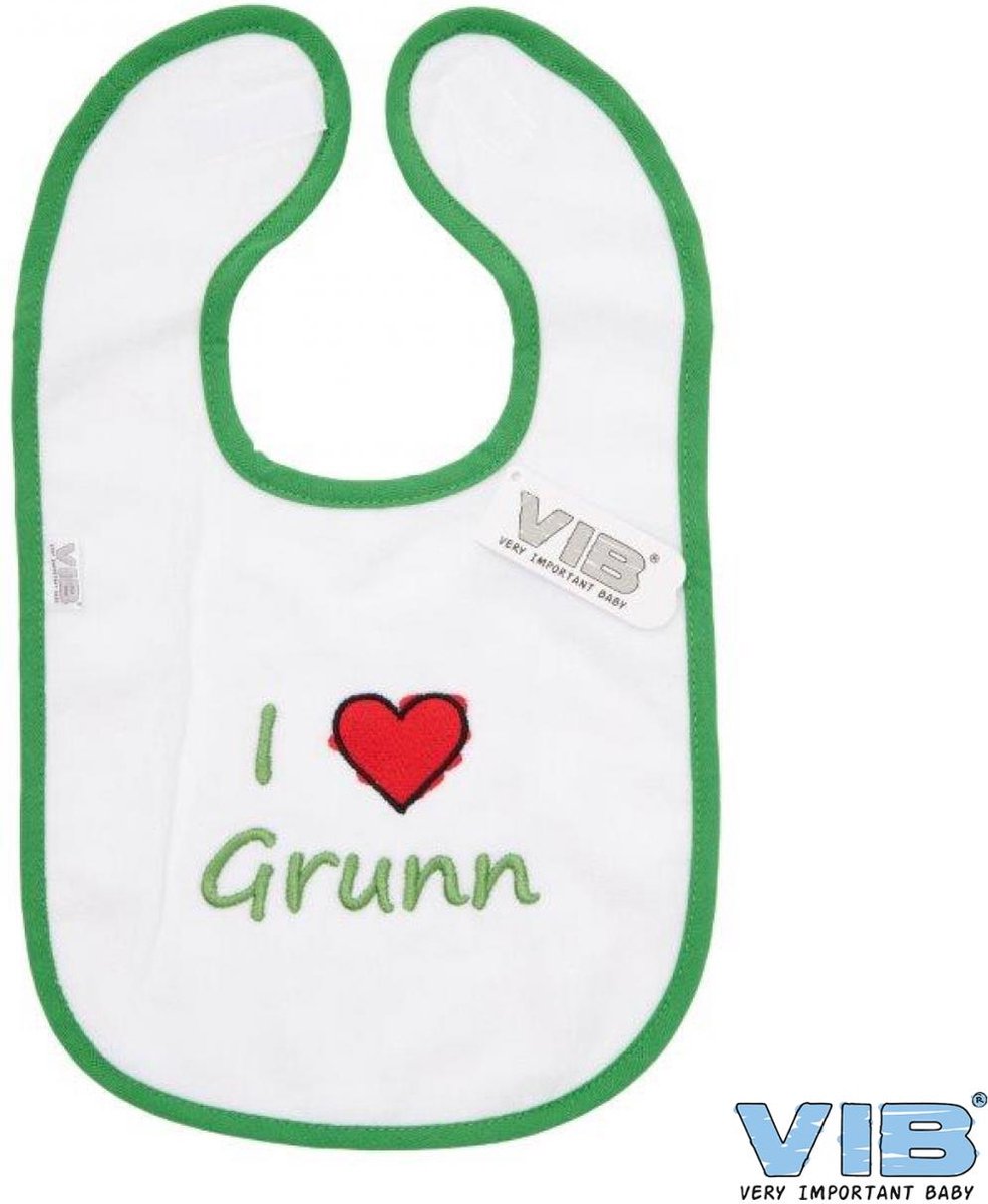 Slabbetje Baby Groningen – I Love Grunn – Geborduurd – Katoen – Verstelbaar