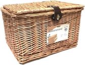 Falkx Rieten Fietsmand XL – 45L – Rotan – Met Klep