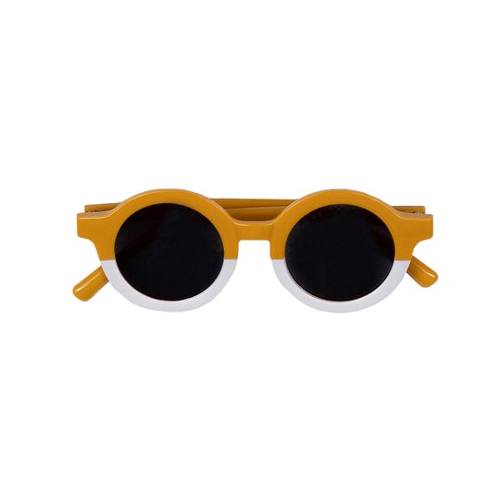 LUNETTES DE SOLEIL MONKIEZZ® | Moutarde dip-dye | jaune ocre | lunettes de soleil | mode enfant | mode | lunettes de soleil pour enfants