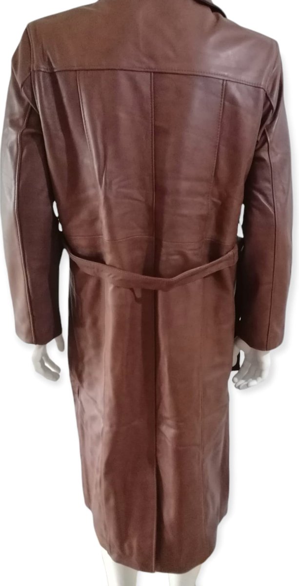 VYLYNL Heren Faux Lederen Jas Sherpa Gevoerde Lange Trenchcoat Bont Kraag Motorjas Zware Fleece Jas Gewatteerde Button-Down Overjas Dikke Warme Zakelijke Jas Winter Bovenkleding met Zak, Zwart, L