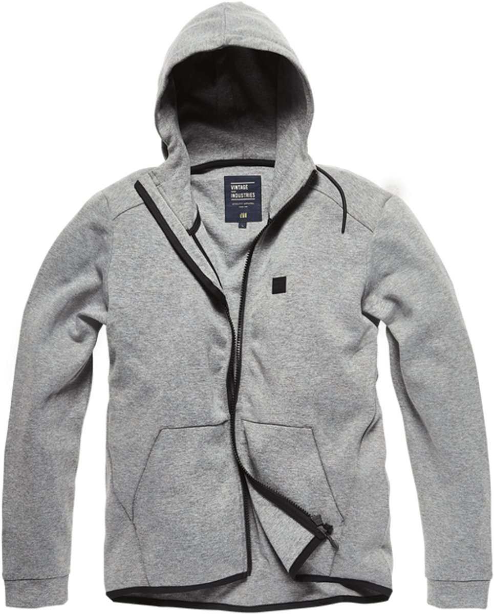 Vintage Industries Albury hooded sweatshirt charcoal S