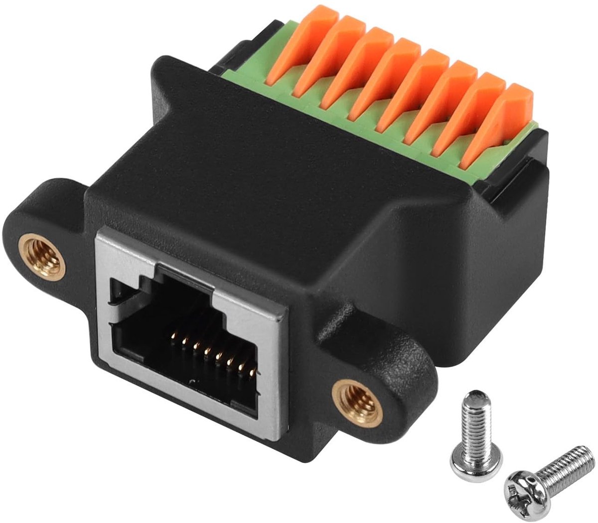 QIANRENON RJ45 Connector - Solder-vrije CAT6A 8P8C Adapter met Snelle Aansluiting