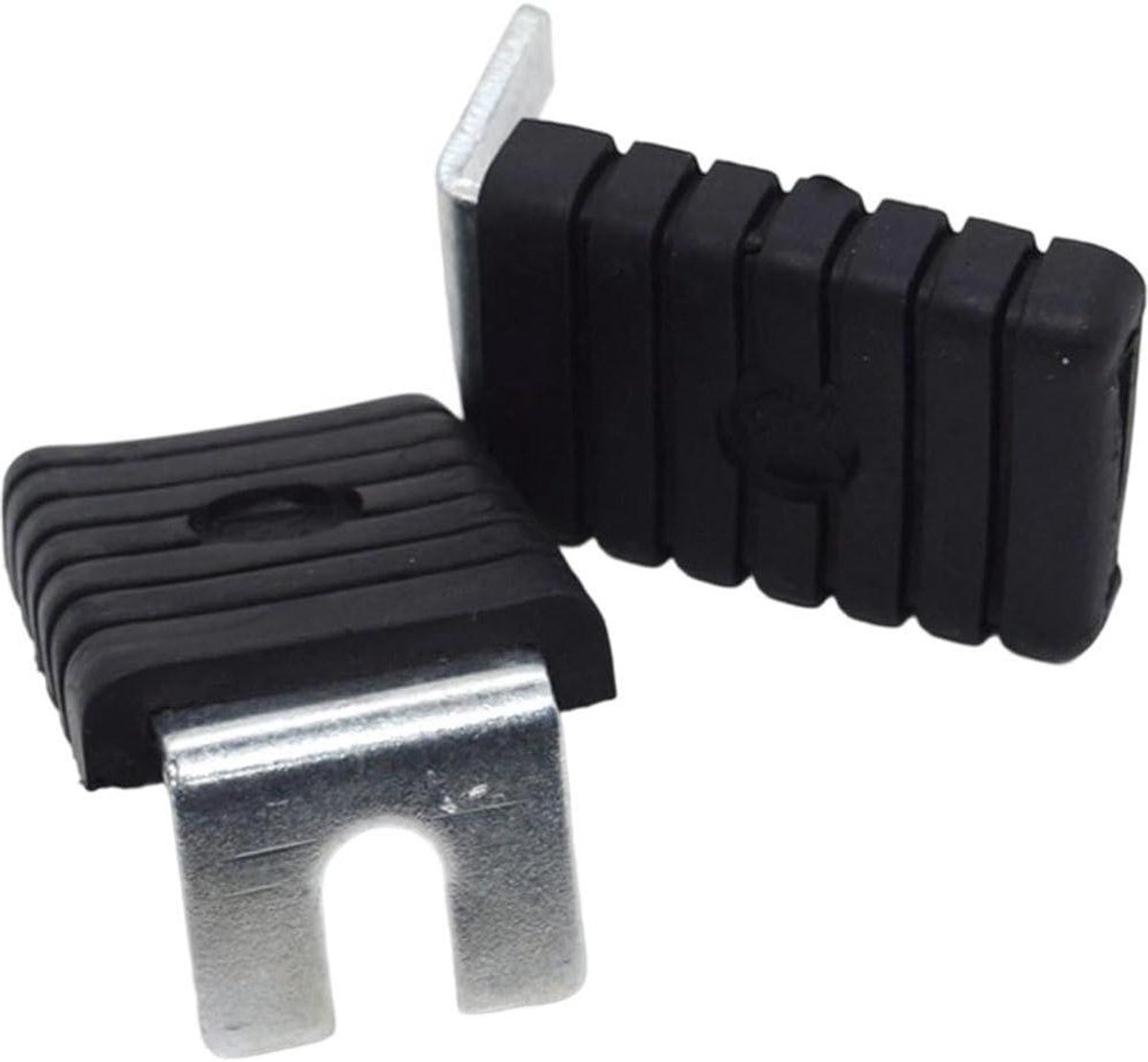 Fiets Voetsteunen - Pedaal Steunen - Extra Passagier - Antislip Stabiliteit - 7 x 5 x 3.5 cm - Zwart
