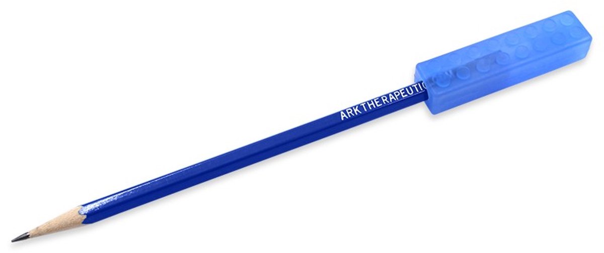 ARK Therapeutic kauwspeelgoed Brick Stick sensorische potloodtopper blauw.