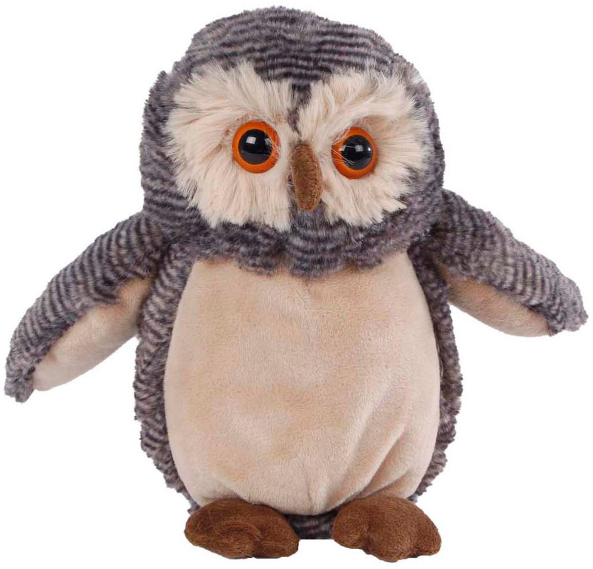 Uil knuffel pluche 18cm zacht speelgoed Take Me Home multi kleuren.
