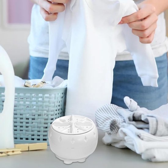 Kleine wasmachine - Mini draagbare wasmachine - Camping wasmachine - Compacte kleding reinigingsmachines voor reizen, buiten en thuisgebruik van Merkloos — afbeelding 2