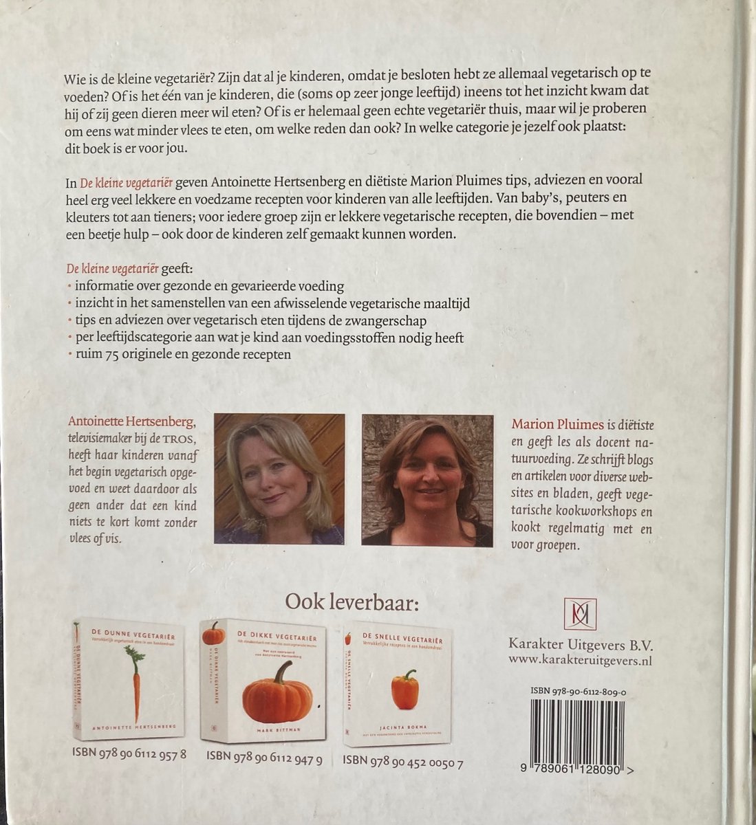 De kleine vegetariër - back cover