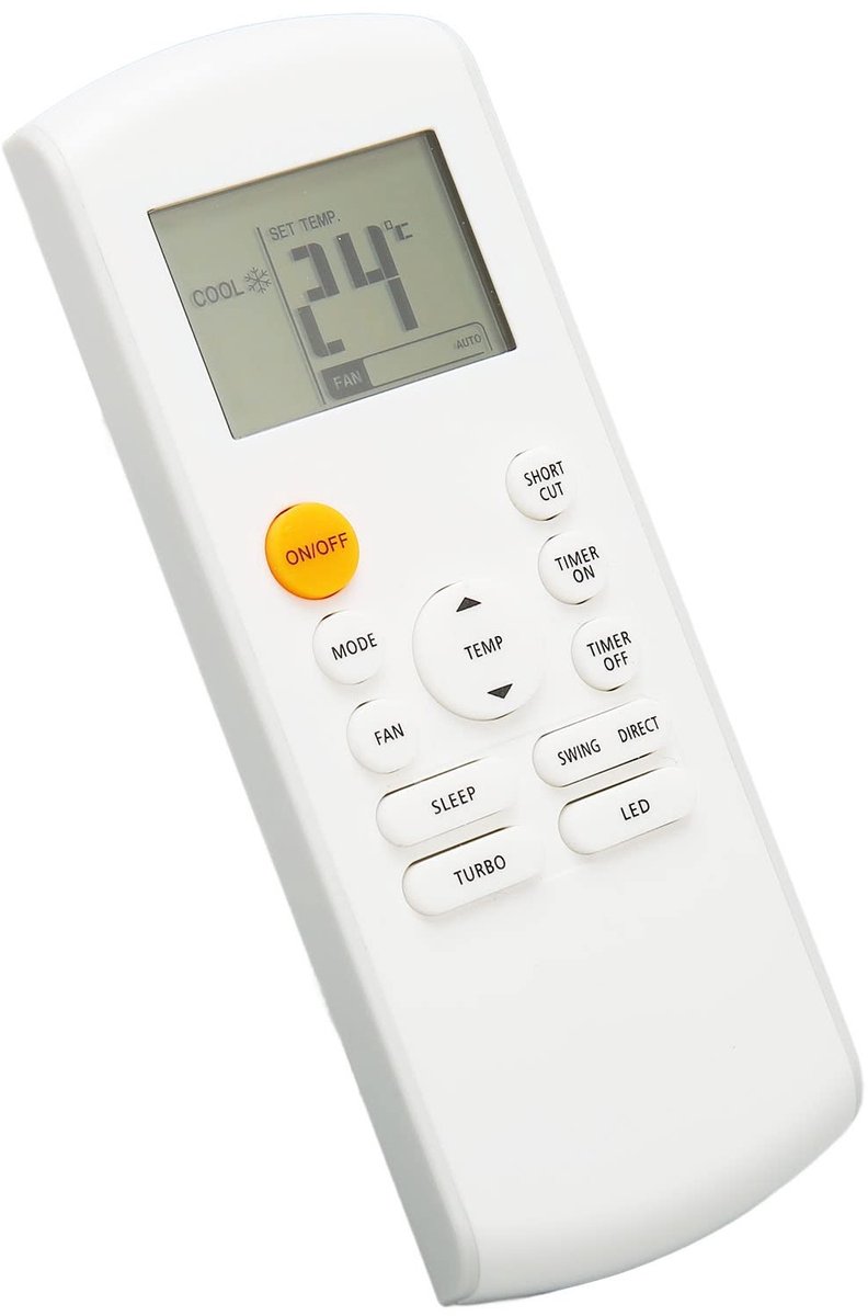 aladdien - Afstandsbediening Airconditioner - Universeel - Compatibel - Vervangend model - Voor R57 RG57 Serie - Geschikt voor diverse merken
