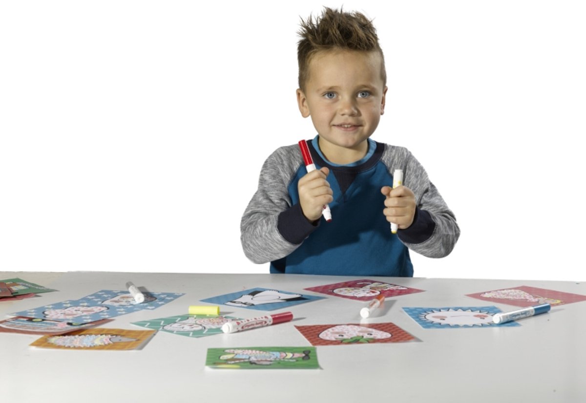 SES Creative - Stempelen met stiften - 6 stempelstiften met 16 stempelvellen — afbeelding 4